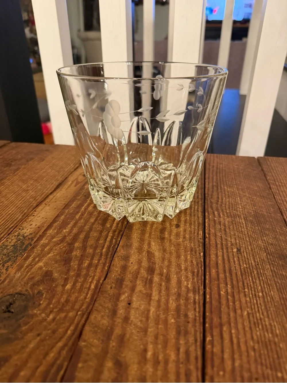 Vintage Princess House crystal ice bucket and rocks glasses set of (5)